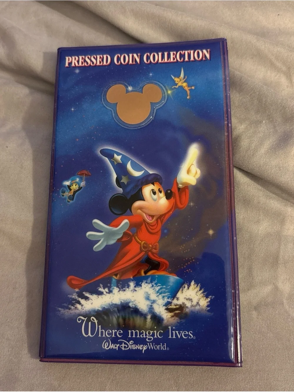 QUAD FOLD DISNEY ELONGATED PENNY (CENT) COLLECTOR BOOK 64 PENNY (CENT) CAPACITY